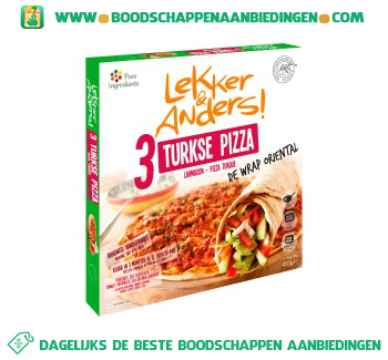 Lekker&Anders Turkse pizza halal aanbieding