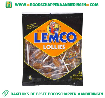 Lemco Lollies salmiak aanbieding