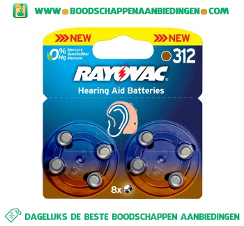 Batterijen rayovac v312 aanbieding