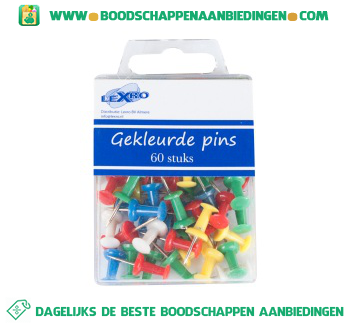 Gekleurde pins aanbieding