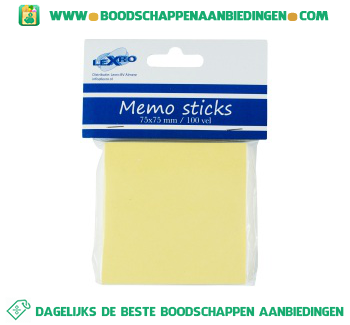 Memo sticks 75x75 mm aanbieding