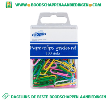 Lexro Paperclips gekleurd aanbieding