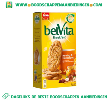 Belvita honing & hazelnoot aanbieding