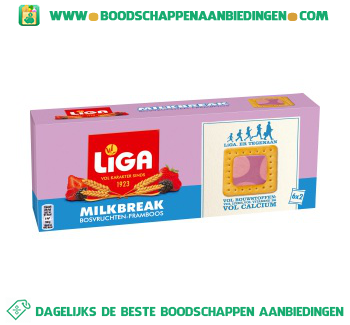 Liga Milkbreak bosvruchten framboos aanbieding