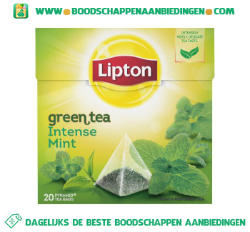 Lipton Groene thee intense mint aanbieding