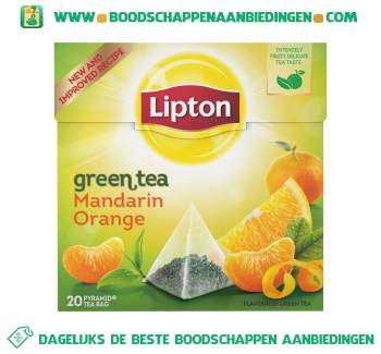 Lipton Groene thee mandarin orange aanbieding