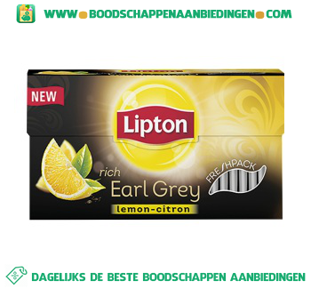 Thee earl grey lemon aanbieding