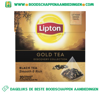 Lipton Zwarte thee gold tea aanbieding