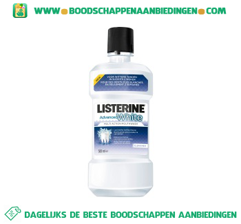 Listerine Mondwater whitening aanbieding