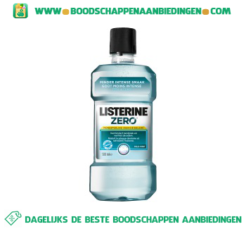 Listerine Mondwater zero mild mint aanbieding