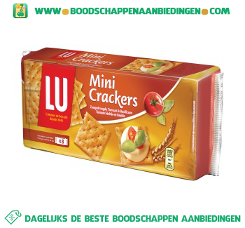 Lu Mini crackers tomaat & basilicum aanbieding