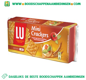 Mini crackers tomaat & basilicum aanbieding