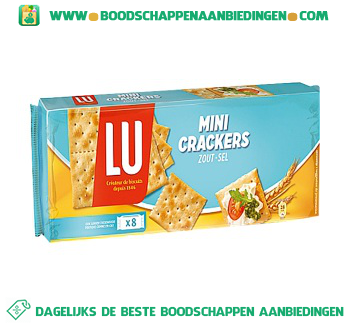 Lu Mini crackers zout aanbieding