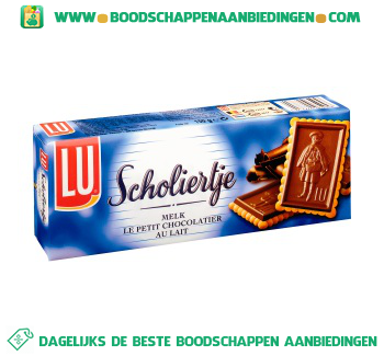 Lu Scholiertje melk aanbieding