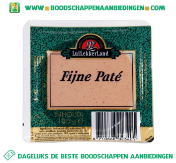 Fijne paté aanbieding