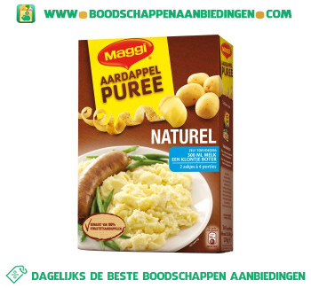 Aardappelpuree naturel + melk aanbieding