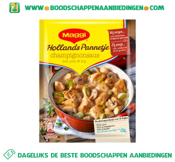 Maggi Hollandspannetje champignons aanbieding