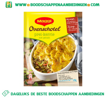 Maggi Ovenschotel prei kerrie aanbieding