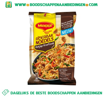 Maggi Roerbaknoedels ketjap knoflook aanbieding