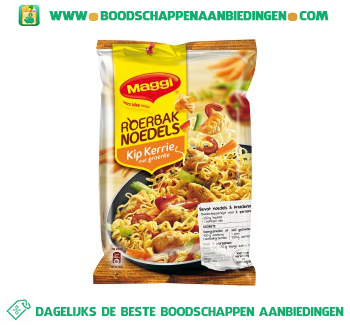 Maggi Roerbaknoedels kip kerrie aanbieding