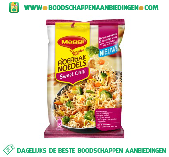 Maggi Roerbaknoedels sweet chili aanbieding