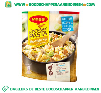 Maggi Roerbakpasta romige kip aanbieding