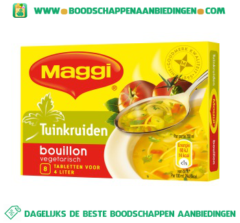 Maggi Tuinkruiden bouillon aanbieding