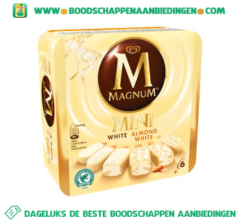 Magnum IJs Mini White & White Almond aanbieding