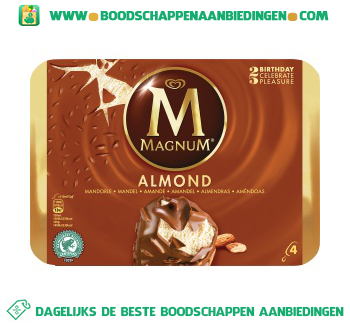 Magnum IJs almond aanbieding