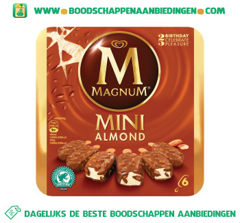 Magnum IJs mini almond aanbieding