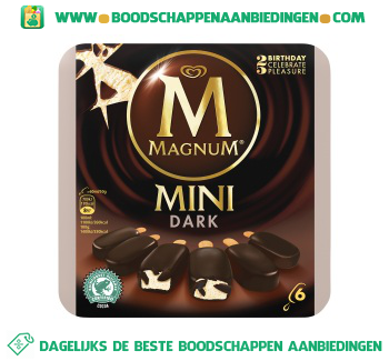 Magnum IJs mini dark chocolate aanbieding