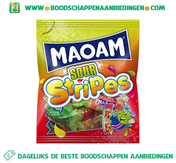 Maoam Maoam sour stripes aanbieding