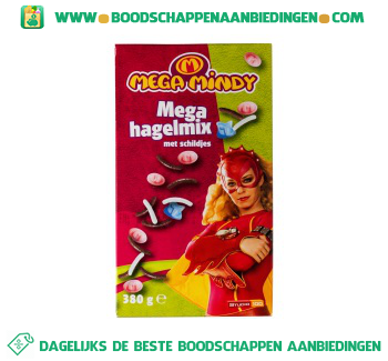 Mega Mindy Mega hagelmix met schildjes aanbieding