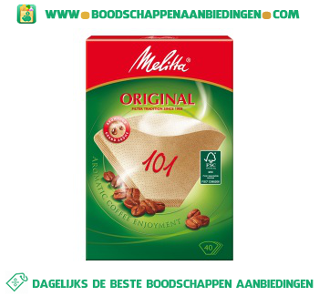 Melitta Original koffiefilterzakjes nr. 101 aanbieding