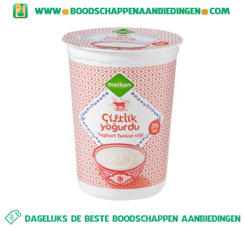 Ciftlik yoghurt Turkse stijl aanbieding