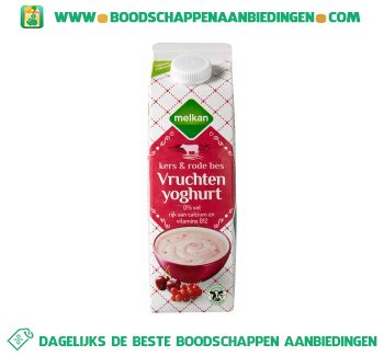 Magere yoghurt kers rode bes aanbieding