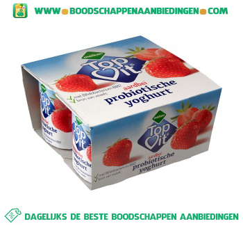 Probiotische yoghurt aardbei 4-pak aanbieding