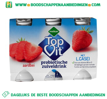 Probiotische zuiveldrink aardbei aanbieding