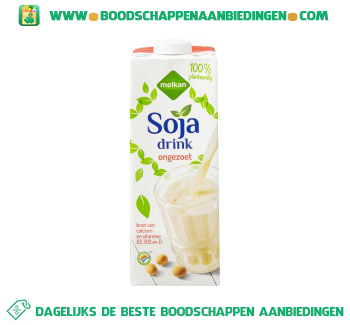 Melkan Soya drink naturel ongezoet aanbieding