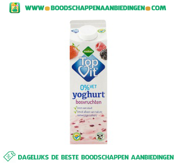 Topvit 0% vet yoghurt bosvruchten aanbieding
