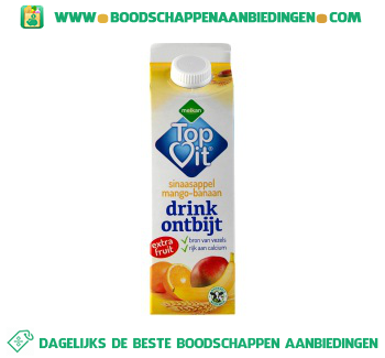 Melkan Topvit drinkontbijt sinasappel-mango-banaan aanbieding