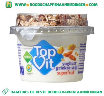 Melkan Topvit yoghurt superfruit aanbieding