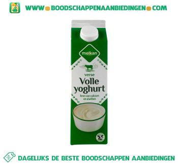 Volle yoghurt aanbieding