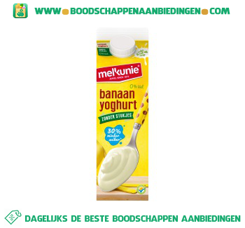 Banaanyoghurt aanbieding