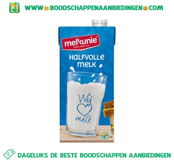 Halfvolle melk houdbaar aanbieding