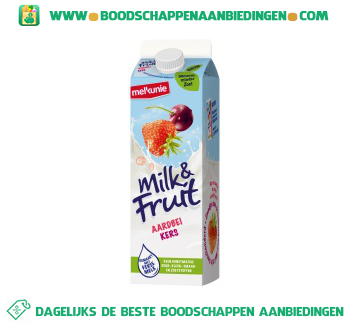 Milk & Fruit aardbei kers aanbieding