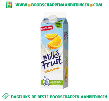 Milk & Fruit sinaasappel aanbieding