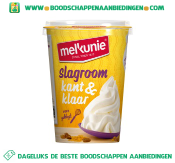 Slagroom kant & klaar aanbieding