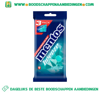 Mentos Breeze mint aanbieding