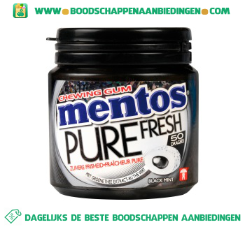 Mentos Chewing gum pure fresh aanbieding